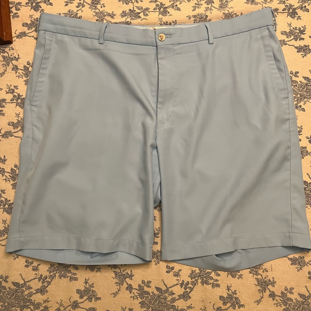 Peter Millar Sky Blue Flat Front Shorts